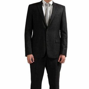 Versace Collection Men's 100% Wool Brown Suit